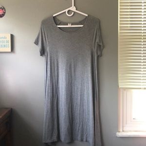 Gray Old Navy t-shirt dress